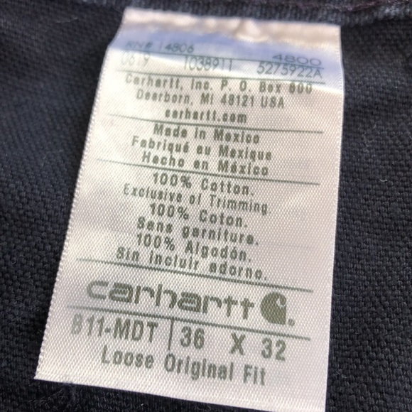Carhartt loose original fit carpenter jeans. EUC! - Picture 4 of 4